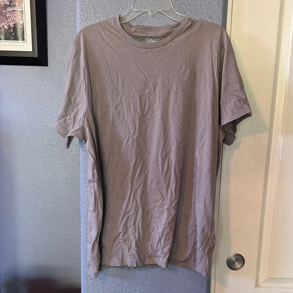 NWT J. Crew Light Gray Men's Short Sleeve Tee